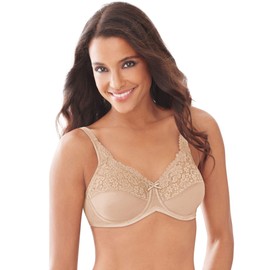 Lilyette womens Microfiber Minimizer Bra, Paris Nude, 40DD US