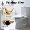 2Pcs Ceramic Toilet Bolt Covers, Gold Bird Replacement Toilet Screw