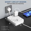 Surge Protector Power Strip- 8 Outlets 4 USB Charging Ports(1