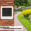 Digital Display Thermometer White Outdoor Garden Waterproof Temperature Meter with