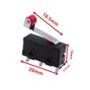 HUAZIZ 25 Pieces 250V 5A SPDT 1NO 1NC Momentary Hinge