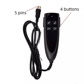 Okin 4 Button 5 Pin Prong Remote Hand Control Handset for Power Recliner Lift Chairs