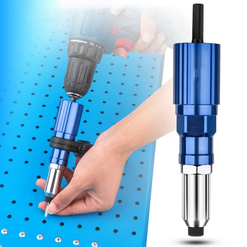 Rivet Gun Adapter for Electric Drill Cordless Riveting Tool with