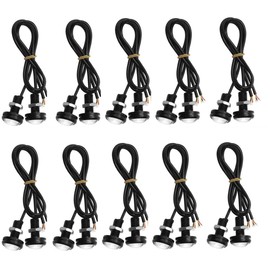 Universal Daylight LED Eagle Eye 23mm Blue 12V 10pcs Set Bolt Fixed Spot Light