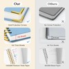 Graph Paper Notebook, Spiral Grid Notebook 8.5" X 11", Hardcover