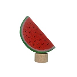 Motivstecker halbe Melone Deko Zubehör für Geburtstagszug Geburtstagsring Geburtstagstisch