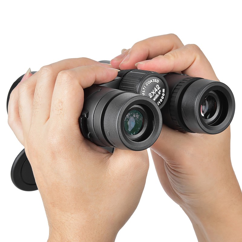 12×42 Magnification BAK4 Prism Binoculars Waterproof Outdoor Hunting Night Vision