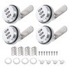 PATIKIL 3/4" Combination Cam Lock, 4 Pcs File Cabinet Locks