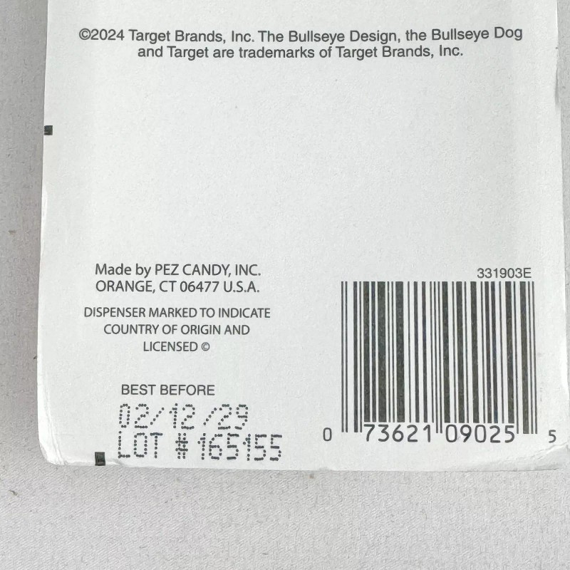 PEZ Candy & Dispenser Target Bullseye Truck Exclusive 2024