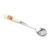 SimpleLife Ceramic Handle Spoon Stainless Steel Teaspoons | Rust Resistant