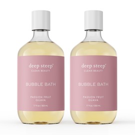 Deep Steep Bubble Bath, 17 Ounce (Pack of 2) (Passion Fruit Guava)