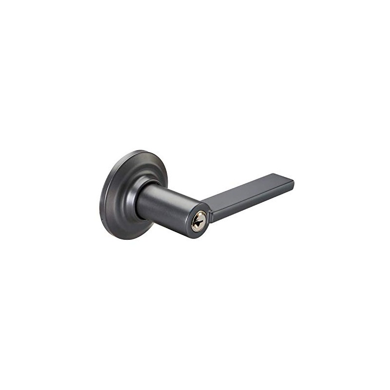 Yale Valdosta Round Lever Entry (Keyed), Suede Black