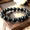 Men's Women's Onyx Bracelet, Black Agate, Natural Stone, Power Stone,