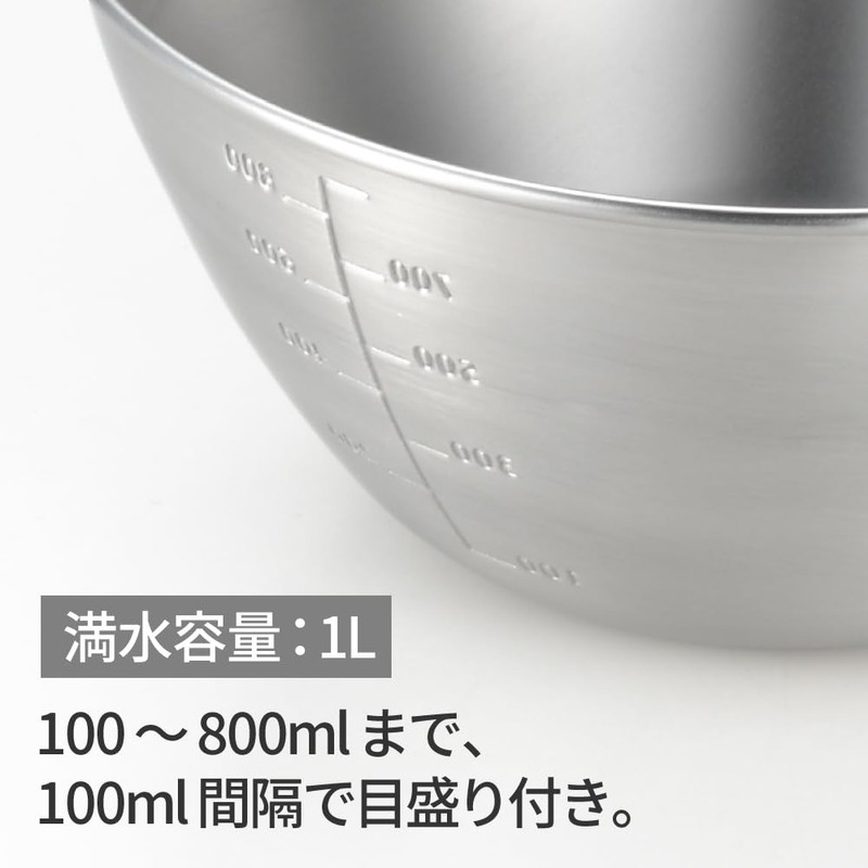 Yoshikawa 1510254 AN0213 Stainless Steel Bowl with Hands, 6.3 inches