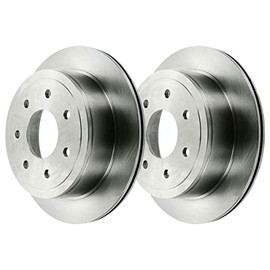 AutoShack Rear Brake Rotors 7-Lug Pair of 2 Driver and Passenger Side Replacement for 2004-2010 2011 Ford F-150 2006-2008 Lincoln Mark LT 3.5L 3.7L 4.2L 4.6L 5.0L 5.4L 6.2L V6 V8 4WD AWD RWD R64114PR