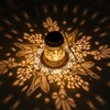 RESNICE Outdoor Waterproof Hummingbird Solar Lanterns Metal Hanging Garden Light