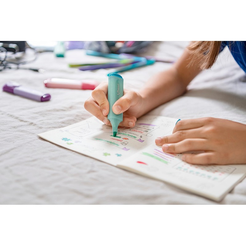 Maped Pastel Glitter Highlighters (Pack of 4 Assorted Pastel Colours)