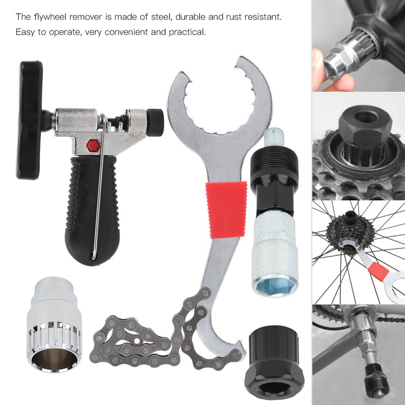 5pcs Bicycle Repair Tool Kit Bike Chain Cutter Bottom Bracket