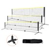 Happybuy 17ft Adjustable Badminton & Volleyball Net Set, Portable Pickleball
