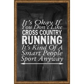 You don't like Cross Country Running Smart People Chalk Board Wall Art Decor Funny Gift Large 8 x 12 Inch Sign