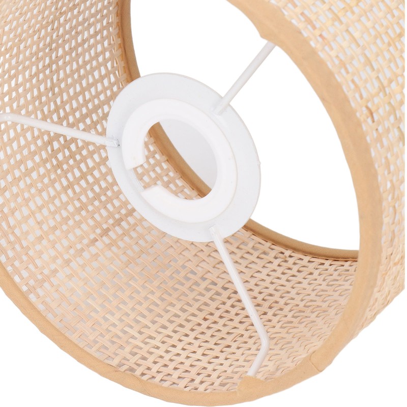Rattan Lamp Shade Replacement Woven Basket Chandelier Vintage Hanging Table