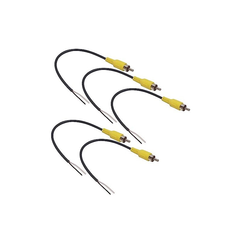 Audio Fan RCA Pin Plug Male with Cable AV Cable
