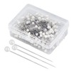 200 Pcs Pearl Headed Pins for Flowers, Wedding, Quilting &