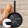 Letschef Coating-Free Carbon Steel Pan Durable 10 Inch Frying Pan,
