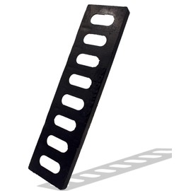 DuuMuut Cast Iron Drain Grate, 17x4 Outdoor Drain Cover, B Class Sewer Grate, Durable Heavy Duty Channel Grate, Black Rectangle Drainage Grate for Driveway, Concrete, Yard, Garage (17.3x4.5)