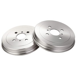TRQ Rear Brake Drum Pair Set for 2004-2006 Scion xA / 2004-2006 Scion xB