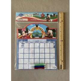 Mickey Mouse “Create Your Own Calendar” And 3 Mini Markers, 10” X 8 1/2”, New!