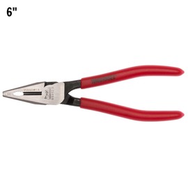 Teng Tools 6 Inch High Leverage Vinyl Dipped Handle Lineman's Pliers - MB452-6