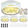 4 Pack Flea Traps for Inside Your Home,Dual Light Flea