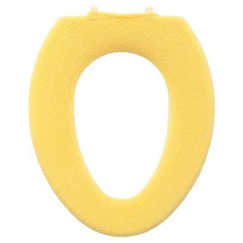 OKA Etofu Toilet Seat Cover, O Type, Only, Yellow (Nordic, Washable, Fashionable)