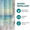 goodbath Long Shower Curtain 200cm drop,Ocean Beach Seaside Sunset Waterproof
