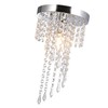 Crystal Flush Mount Chandelier Fixture Elegant Modern Ceiling Light Lamp
