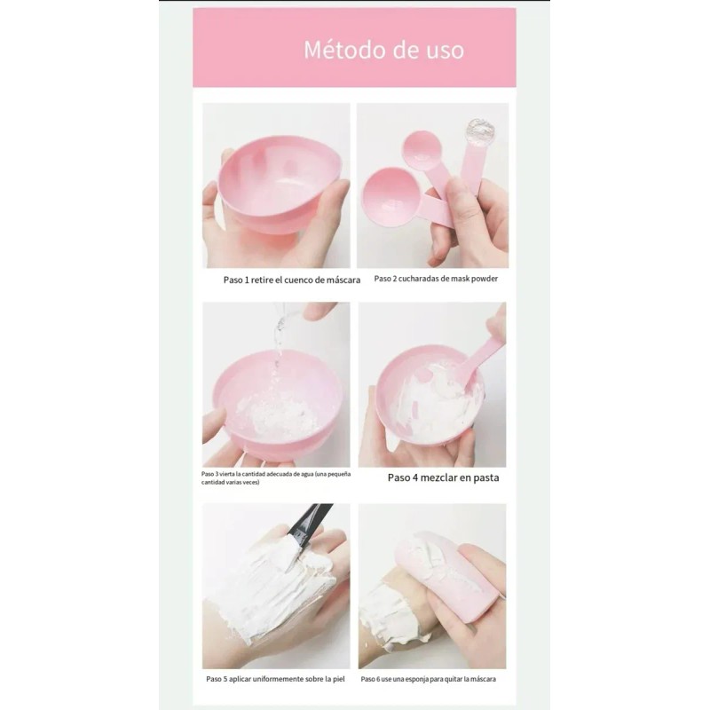 Mascarilla Bowl Preparación Facial Brochas