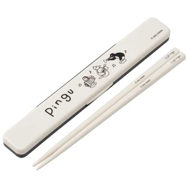 Skater ABC3AG-A Adult Chopsticks & Chopsticks Case Set, Antibacterial, 7.1 inches (18 cm), No Chatting, Made in Japan