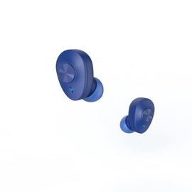 Hama Bluetooth Kopfhörer „Freedom Buddy“ (True Wireless, TWS, In Ear Kopfhörer, Wireless Kopfhörer, kabellos, Bass Boost, Kopfhörer kabellos, Earbuds, Sprachsteuerung, mit Ladebox) blau