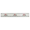 'I Love My Boyfriend' 30cm (12 Inch) White Plastic Ruler