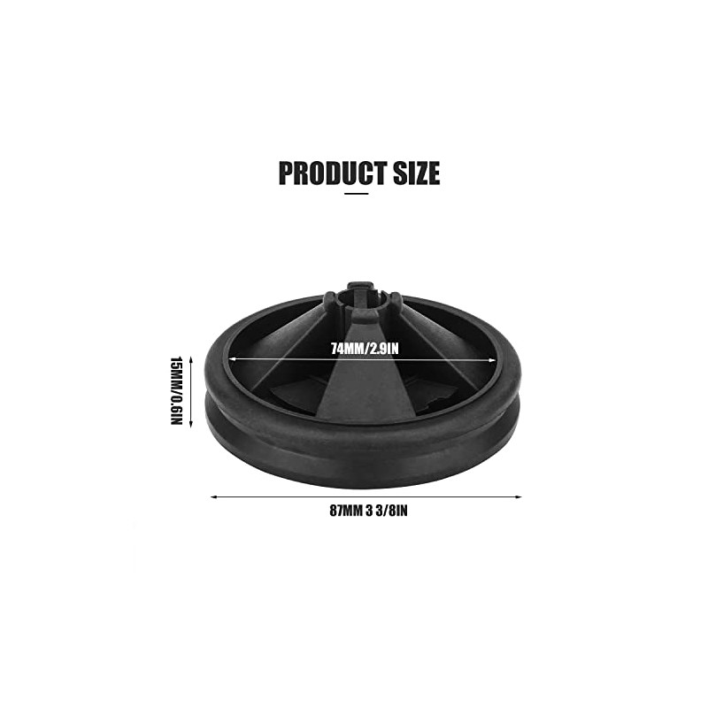 Garbage Disposal Splash Guards, 3 3/8" EPDM Rubber Drain Insert