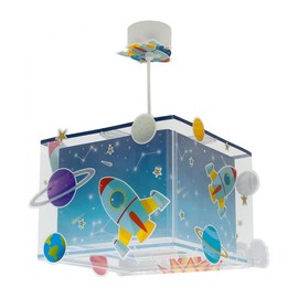 Dalber Children's Room, Children's Lamp, Pendant Light, Ceiling Light, Children's Ceiling Light, Rocket Room, Rocket Solar System, 63352, E27