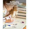 Four Candies Refillable Retractable White Out Correction Tape, 2PCS Cute