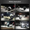ALIGZ 8PCS 6500K Pure White Rock Lights, 60-LED 1800LM Super