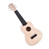 Tbest 21inch DIY Wood Ukelele, Exquisite Workmanship Basswood 4 String