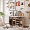 DINZI LVJ Shoe Storage Bench with Cushion, 16-Cubby Shoe Rack,
