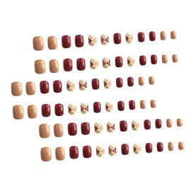 Baluue Diy Press Nails Pcs Full Cover Fake Nails Decor for Daily Style Parties