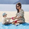 Retoo Picnic Blanket Beach Blanket 200 x 200 cm Sand-Resistant