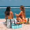 Bluboon Bolsa de playa de malla con enfriador aislado, bolsas