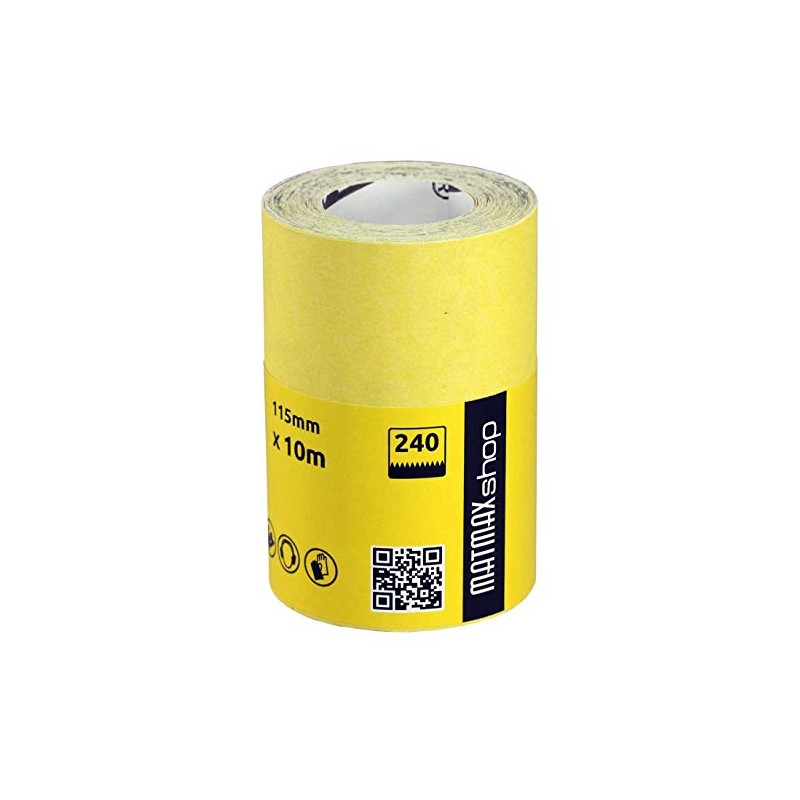 MatMax Pack of KLINGSPOR (Germany) 115mm x 10m Aluminium Oxide